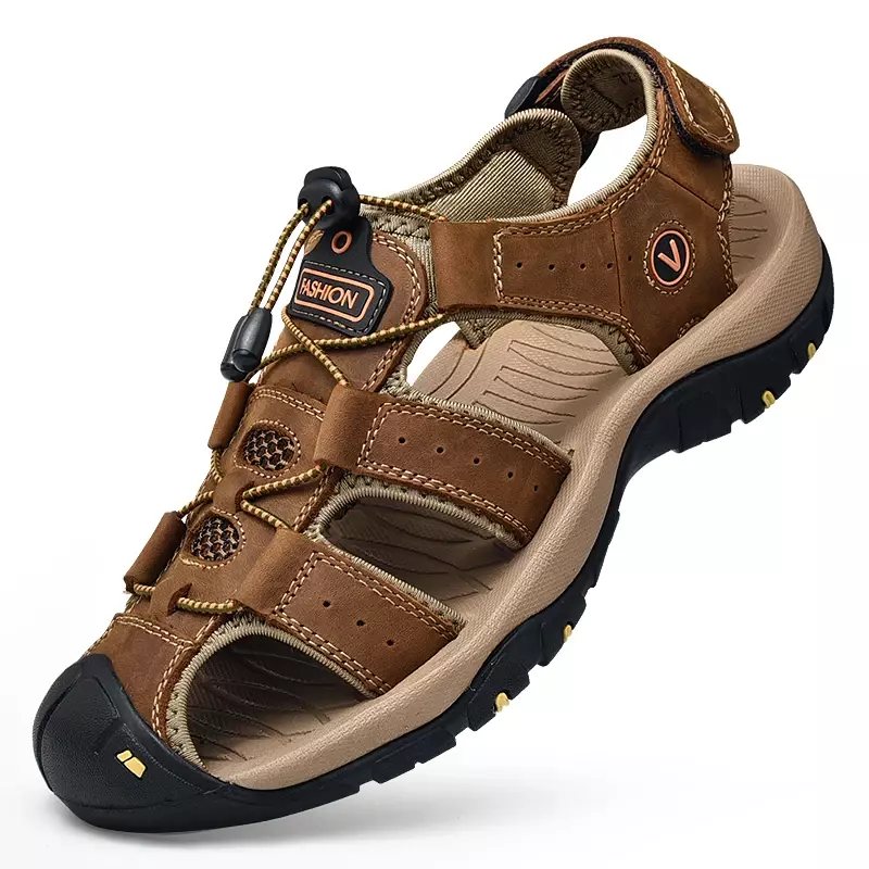 Outdoor Men Summer Sandals Non-slip Walking Hiking Trekking Shoes Men Slippers Beach Wading Shoes Casual Sneakers Size 38-48