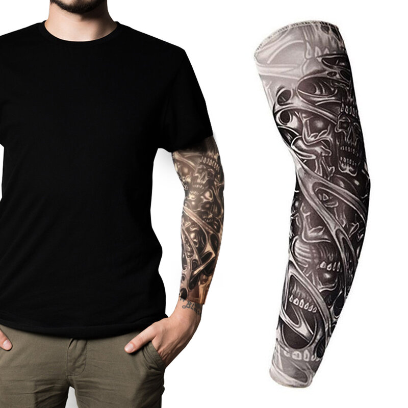 1~100PCS 1 Piece Tattoo Comfortable Arm Warmers For Summer Summer Cooling Effect 40cm*8cm Patterned Sleeve Durable 3d Tattoo