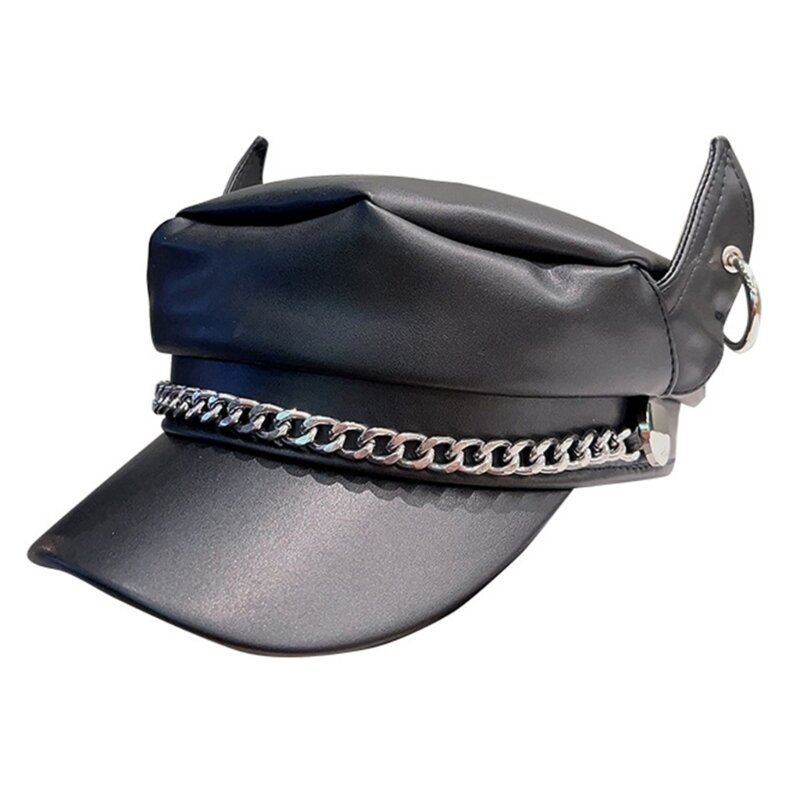 Повседневная беретовая шапка Y2k для девочек в стиле панк для девочек с эльфийскими ушами, женская кепка моряка из искусственной