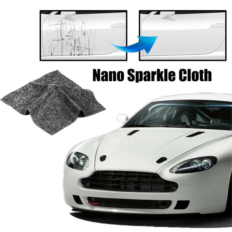 ผ้าประกายนาโนสำหรับรถที่ขีดข่วนทำความสะอาดอย่างล้ำลึกอุปกรณ์ดูแลรักษารถยนต์สำหรับรอยขีดข่วนสีติดแน่น