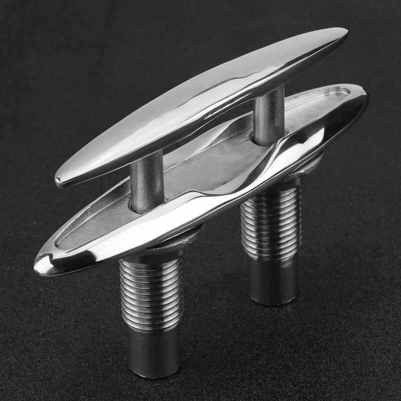 6 Inch Boat Ship Mooring Dock Neat Cleat Double-Deck Push-Pull Cable Bolt Stainless Steel Universal For Kayak Boat And Dock
