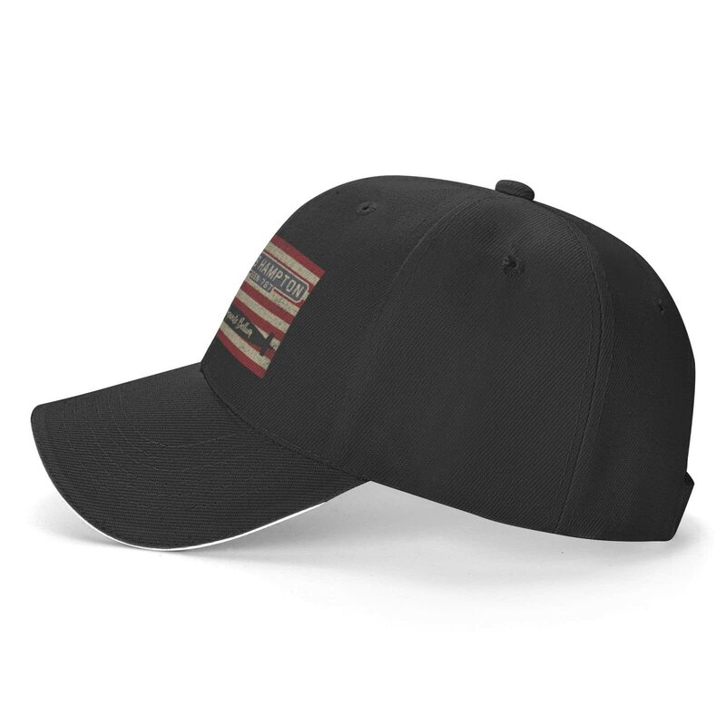 หมวกแก็ป Ssn-767แฮมป์ตันสำหรับทุกเพศหมวกเบสบอลแซนวิชหมวกทรัคเกอร์แบบคลาสสิกหมวกแก๊ปพ่อปรับได้หมวกสีดำ