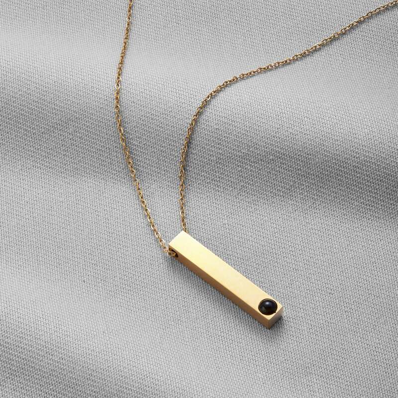 Hiyong Photo Custom Titanium Steel Necklace, não desbata, Cadeia de clavícula Casal, Luxo Luz, Moda