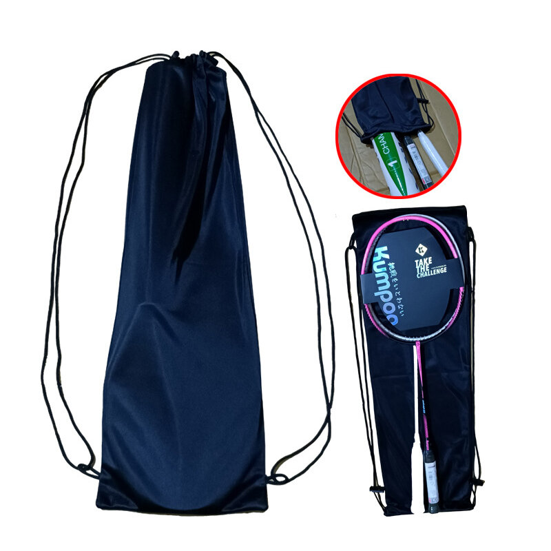1Pc Plush Cloth Badminton Racket Ball Bag Single Shoulder Diagonal Waterproof Squash Storage Backpack Sport Training Cover Youth