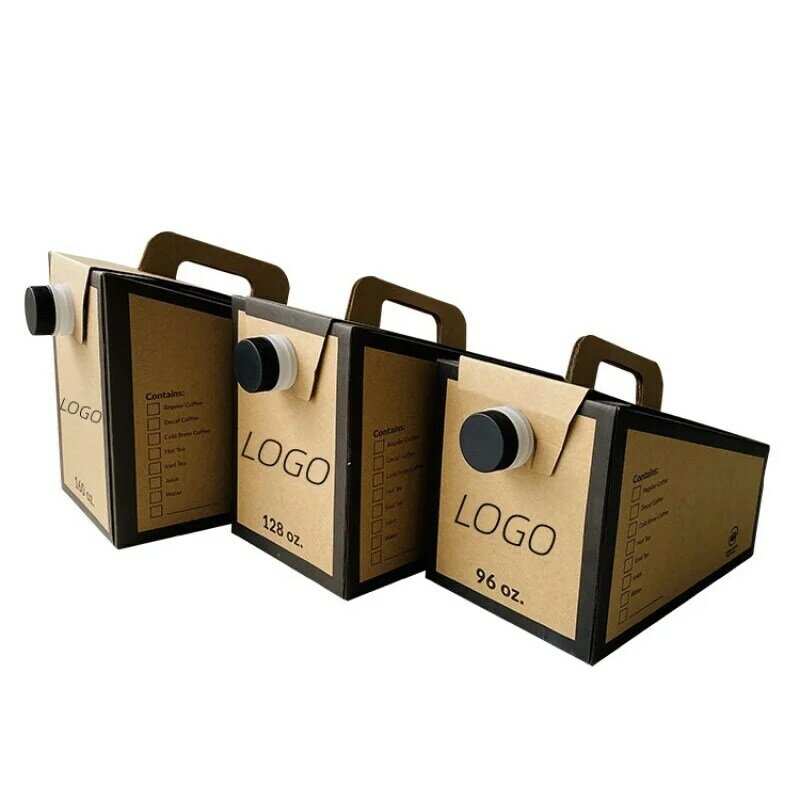 Coffee Bag Dispenser, Saco de café com logotipo personalizado, Descartável 2l, Eco Friendly, Produto personalizado