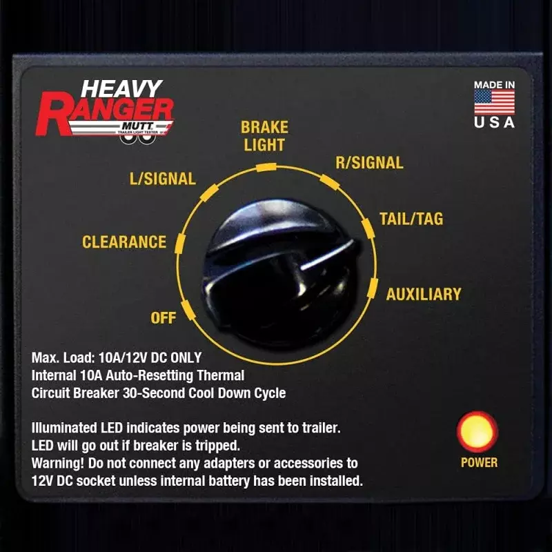 Heavy Ranger MUTT, productos innovadores de América #9102, estilo de Pin redondo de 7 vías