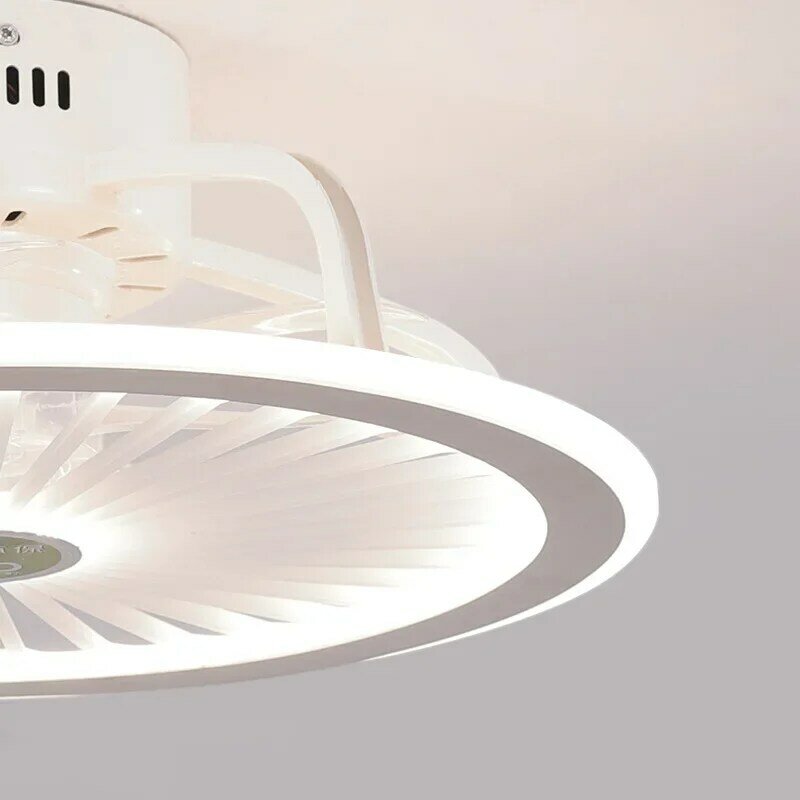 Modern Intelligent Ceiling Fan Light Acrylic Bluetooth Music Light Creative Ventilador Study Restaurant Celing Fan with Light