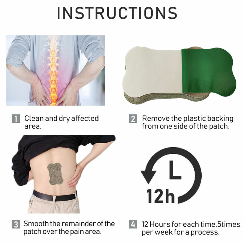 8-40pcs Wormwood Back Pain Plaster Lumbar Spine Muscle & Joints Pain Relief Patch Rheumatoid Arthritis Chinese Medical Stickers