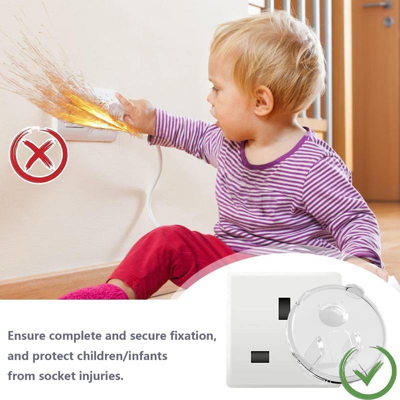 Penutup Outlet bayi tutup soket steker pengaman bayi penutup steker pelindung kejut listrik untuk Outlet listrik untuk mencegah goncangan daya