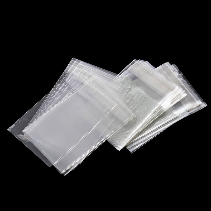 100 pz/lotto plastica trasparente Candy Cellophane borse autoadesive conservazione dei gioielli per sacchetti di imballaggio regalo di natale per sacchetti di festa
