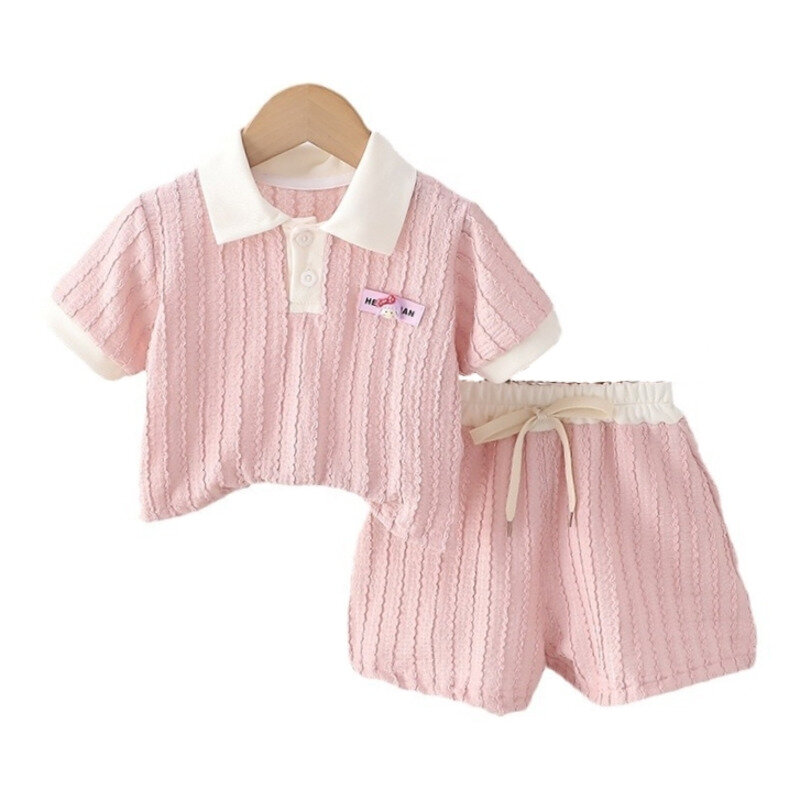 Summer Fashion Baby Clothes Suit Children T-Shirt Shorts 2Pcs/Sets Infant Girls Clothing Toddler Casual Costume Kids Tracksuits