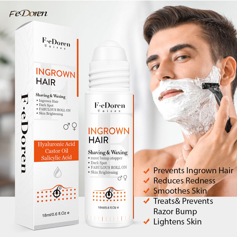 InSaskatoon-Kit de traitement des cheveux, solution d'élimination des bosses de rasoir, réparation après-rasage, sérum SAP Rougeur pour la disparition, PFB Pimple