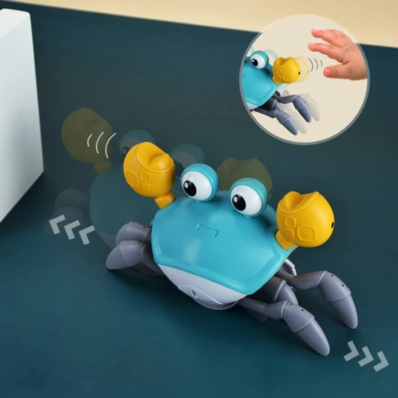 Ucieczka krab akumulator elektryczny zabawki muzyczne dla dzieci zabawki świąteczne prezenty zabawki interaktywne nauczyć się wspinać zabawki