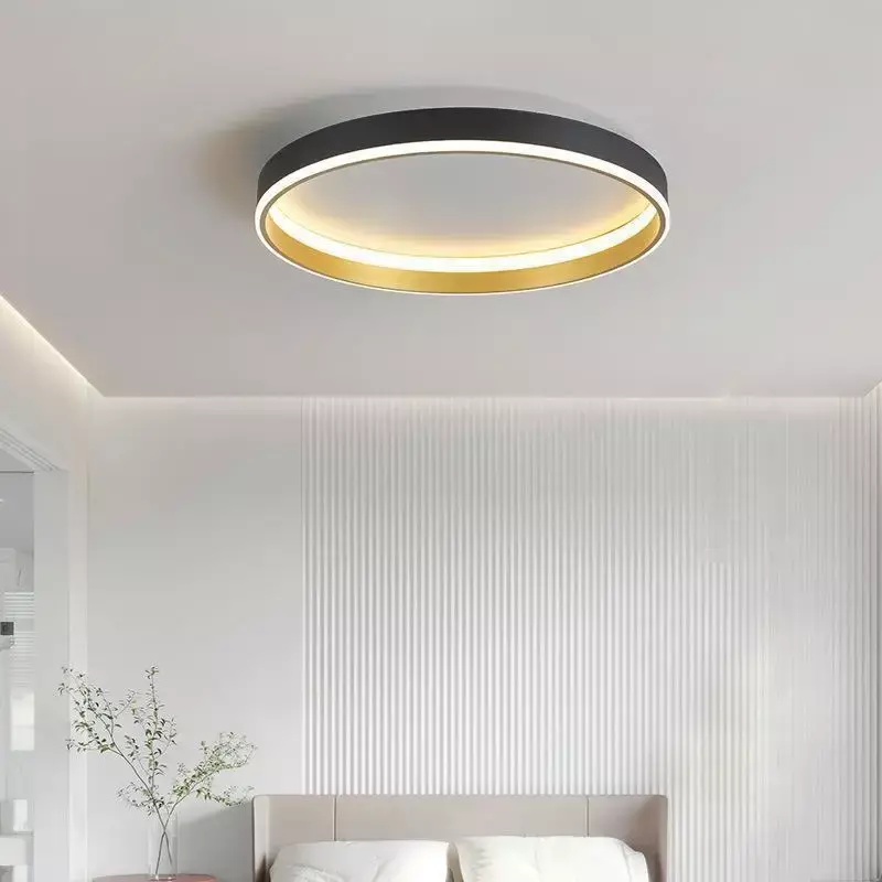 Plafonnier LED Rond au Design Moderne, Luminaire Décoratif de Plafond, Idéal pour un Salon, une Chambre à Coucher ou une Salle à Manger