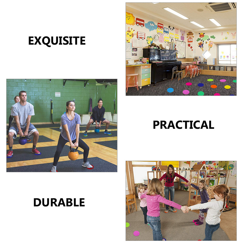 50 Pcs Floor Mark Preschool Circle Rug Kindergarten Classroom Must Haves Nylon Circles Carpet Spot