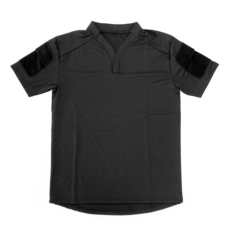 Shekkingears de secagem rápida Tactical camisa de manga curta Rugby, T-shirt Estilo Velocidade