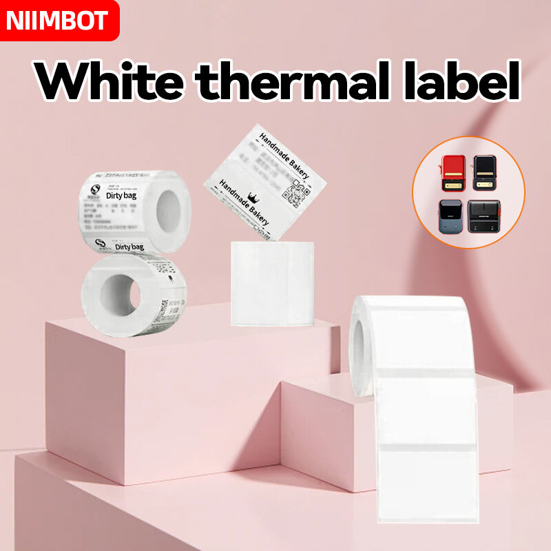 Niimbot Label untuk B1/B21/B3S pencetak Mini stiker Label termal portabel pembuat Label antiair perekat baru