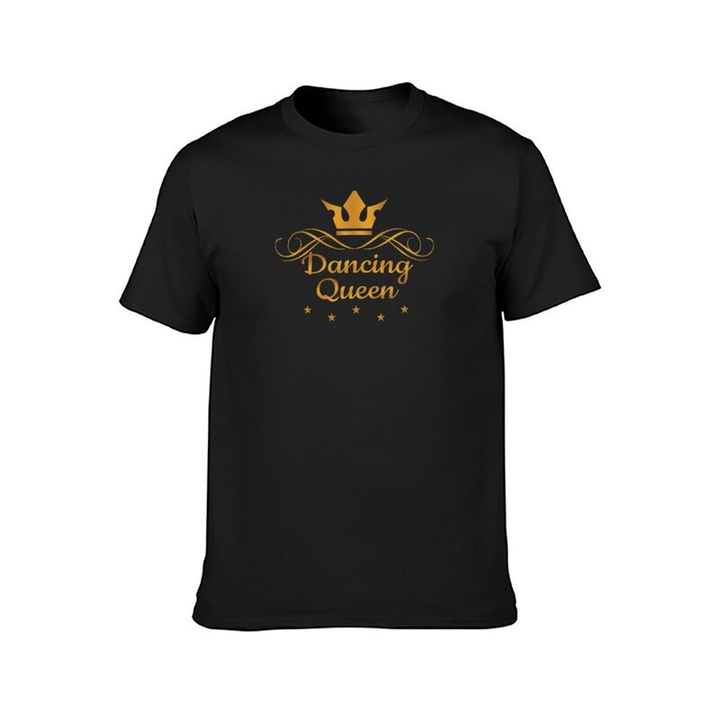 Koszulka taneczna królowa czarne koszulki za duże męskie graficzne koszulki