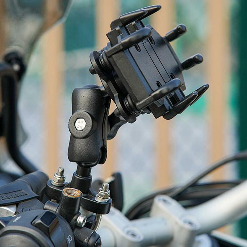 Soporte de teléfono móvil para motocicleta, soporte para bicicleta, montaje de navegación GPS, manillar/espejo lateral