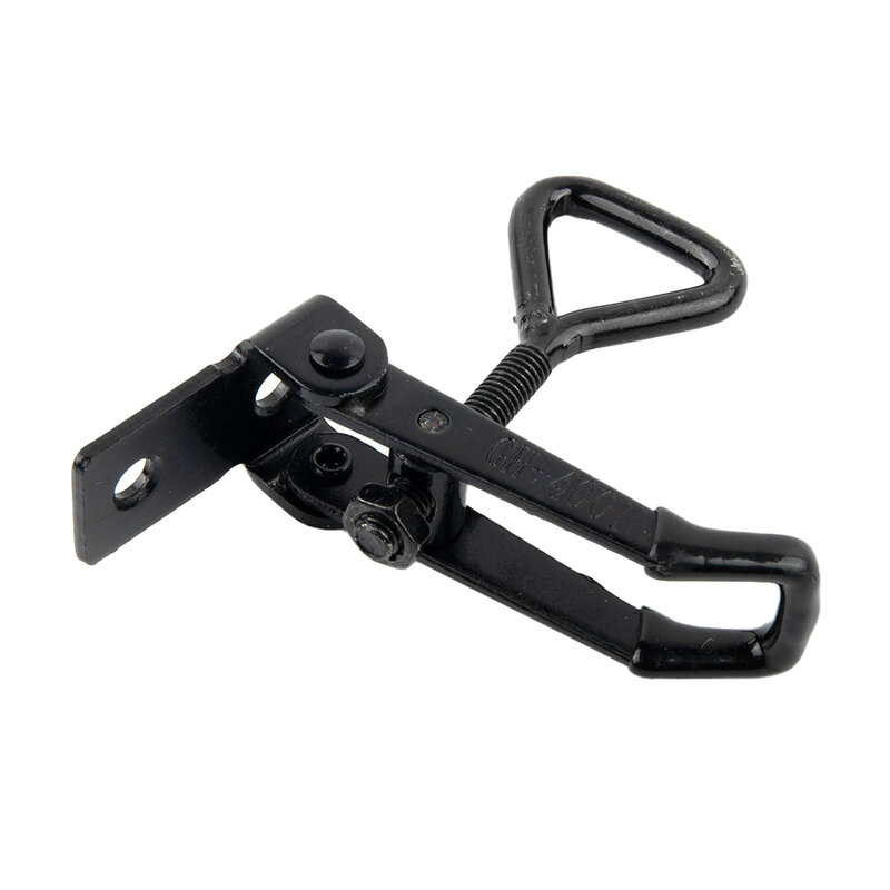 90x27mm Lockers Toggle Clamp Steel Hasp Black Plated Catch Clip High Carbon Steel For Lock-free Handle-less Boxe