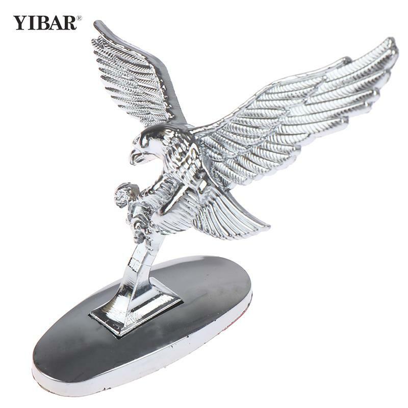 3D автомобильный передний орнамент, эмблема ангела, Орел, крышка, хромированная наклейка на капот, декоративный значок