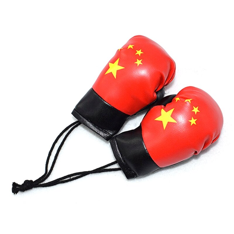 10cm Newborn Photography Props Mini Simulation Boxing Glove Boxing Flag Gloves 69HE