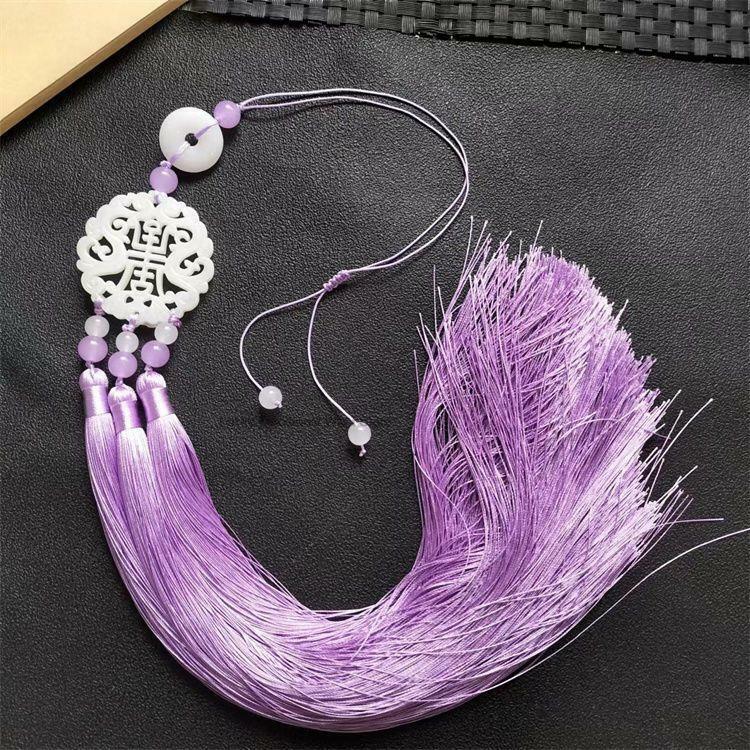 Chinese Ancient Style Waist Jade Ornament Weaving Robe Tassel Waist Pendant Robe Ancient Hanfu Clothing Accessories Gifts P1