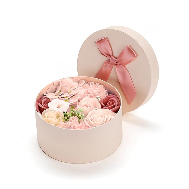 Mydło w kształcie kwiatka goździka mydło w kształcie kwiatka w pudełku upominkowym, prezent na walentynki/dzień matki itp