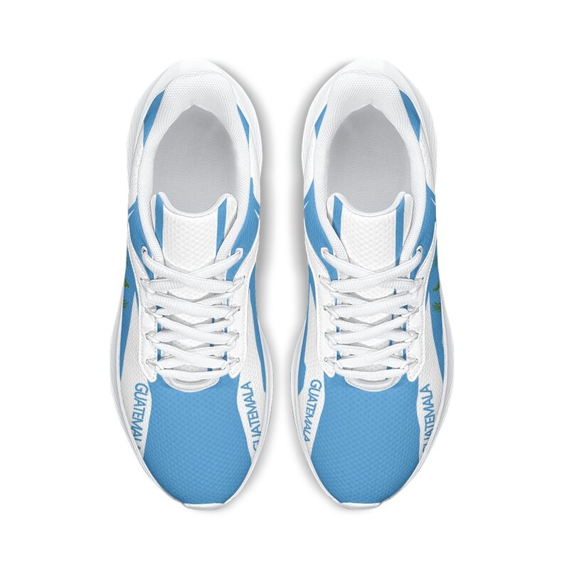Мужские кроссовки унисекс INSTANTARTS, удобная повседневная обувь с флагом Гватемалы, на шнуровке, Баскетбольная обувь, обувь для бега, белые