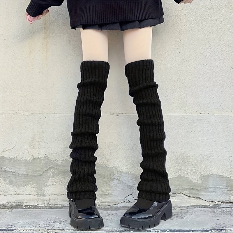 Meias de tubo longo estilo lolita para meninas, meias JK, manga de joelho estendida, quente, bola, 70cm, 1 par
