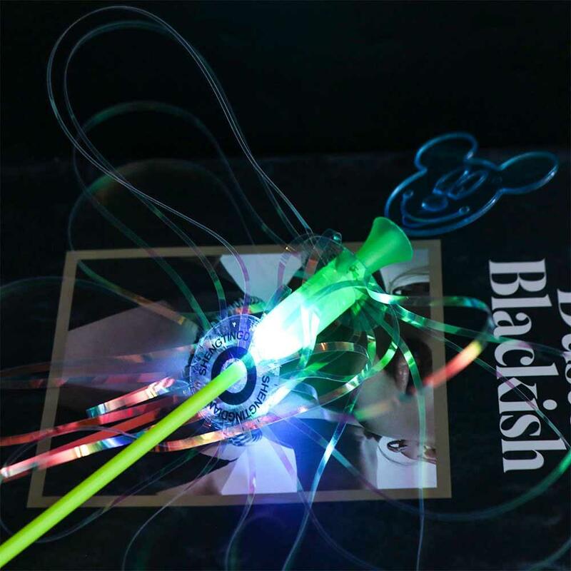 LED Luminous Magic Fairy Stick, Magic Glow Stick, Brinquedo do arco-íris, Party Cosplay Props for Kids