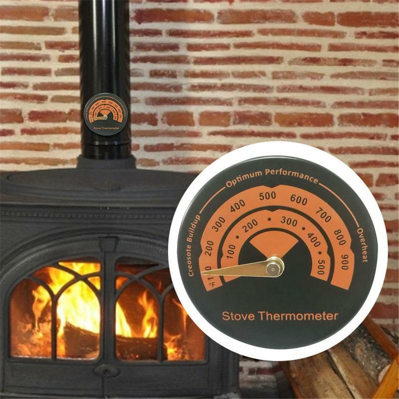 Termómetro magnético para estufa, termómetro portátil para chimenea, horno, estufas de Gas de madera