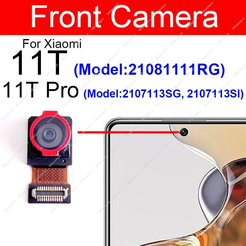 Kamera Utama Belakang Depan untuk Xiaomi Mi 11T Mi 11T Pro Bagian Pengganti Kabel Flex Kamera Besar Depan Belakang Menghadap Selfie