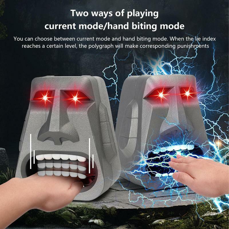 Lies Detector Two Modes Gargoyle Lucky Finger Lie Detector Electric Shock Finger Game Machine Punishment Props Tricky Toy