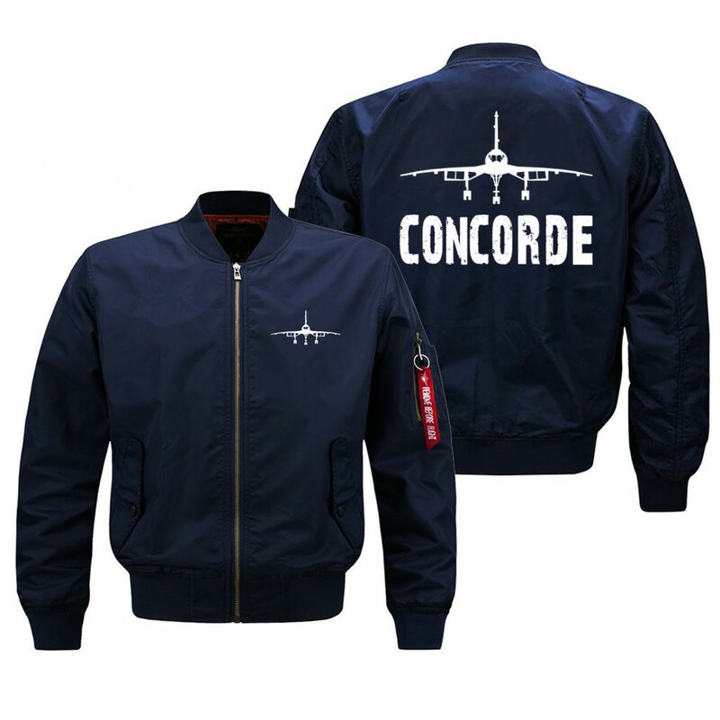 ใหม่นักบิน Concorde นักบินแจ็คเก็ต Ma1ทิ้งระเบิดสำหรับผู้ชายเสื้อโค้ทเสื้อแจ็คเก็ตผู้ชายฤดูใบไม้ผลิฤดูใบไม้ร่วงฤดูหนาว