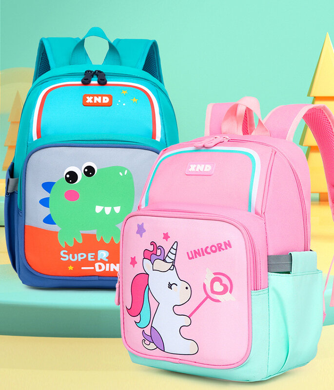 Sac d'école étanche pour enfants de la maternelle, nouveaux sacs à dos de dessin animé licorne dinosaure pour garçons et filles de 4 à 6 ans