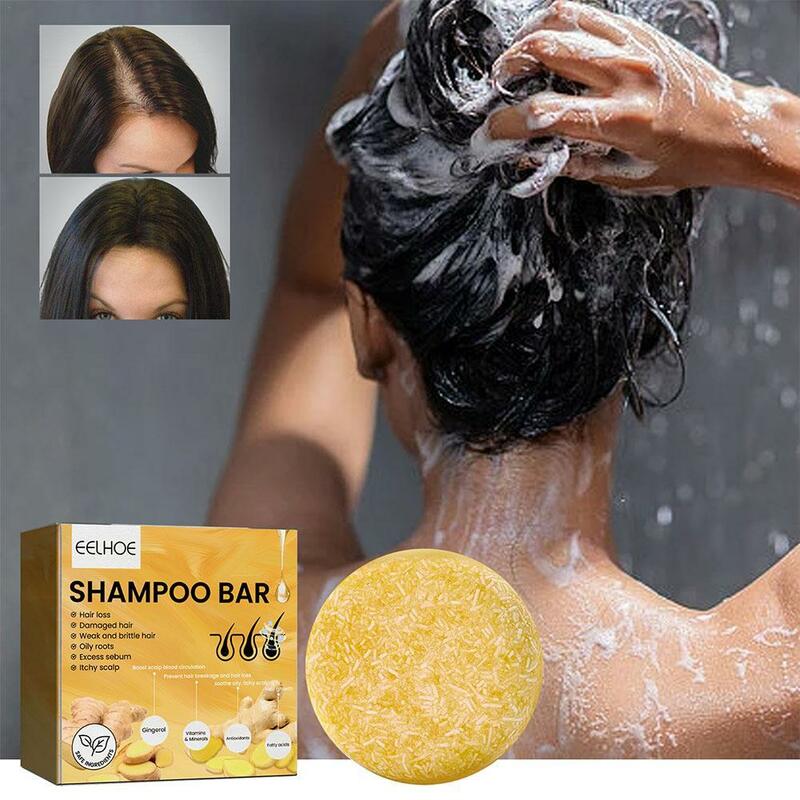 Handmade Ginger Shampoo para cuidados capilares, anti-coceira, controle de óleo de limpeza, artesanal orgânico, 1PC