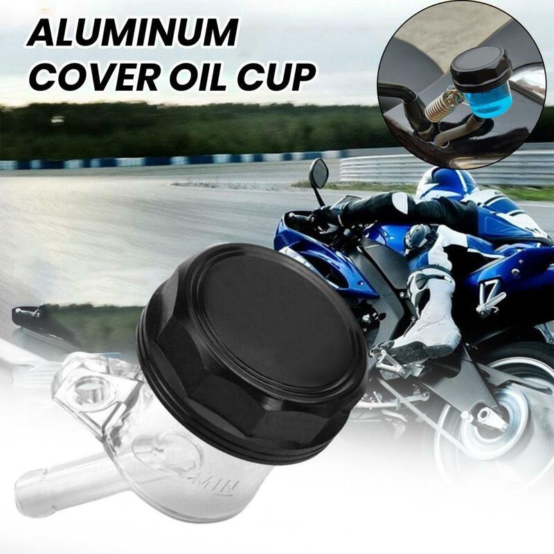 Motorcycle Oil Lid Easy to Use Oil Cup Universal Motorcycle Aluminum Lid Oil Cup Rear Brake Pump Fluid Reservoir for Modified