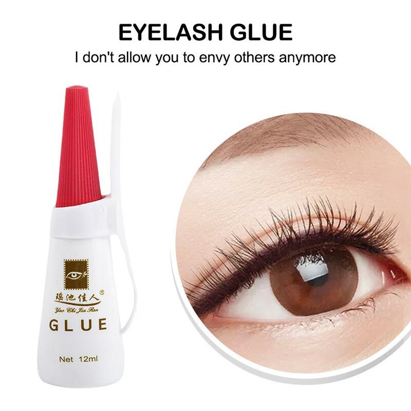 12ml 1-3 seconds black quick-drying strong eyelash glue lasting for 5-7 weeks, strong eyelash extension glue
