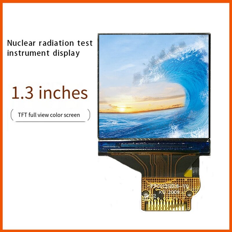 Detektor promieniowanie jądrowe ekran LCD 240x240 pojemnościowy 1.3 Cal wyświetlacz testowy promieniowanie jądrowe Tester kolorowy ekran czarny