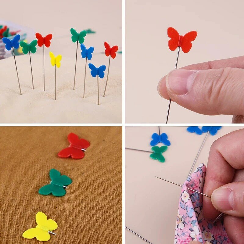 100/50Pcs Dressmaking Pin Embroidery Patchwork Needles Sewing Fixed Button Pin For DIY Clothing Fabric Household Sewing Supplies