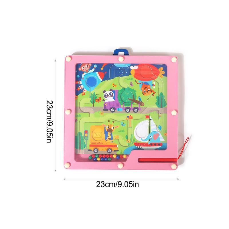 Магнитный цветной лабиринт, обучающая магнитная доска для сортировки цветов, игрушки для детей дошкольного возраста для тренировки мышления для классных комнат