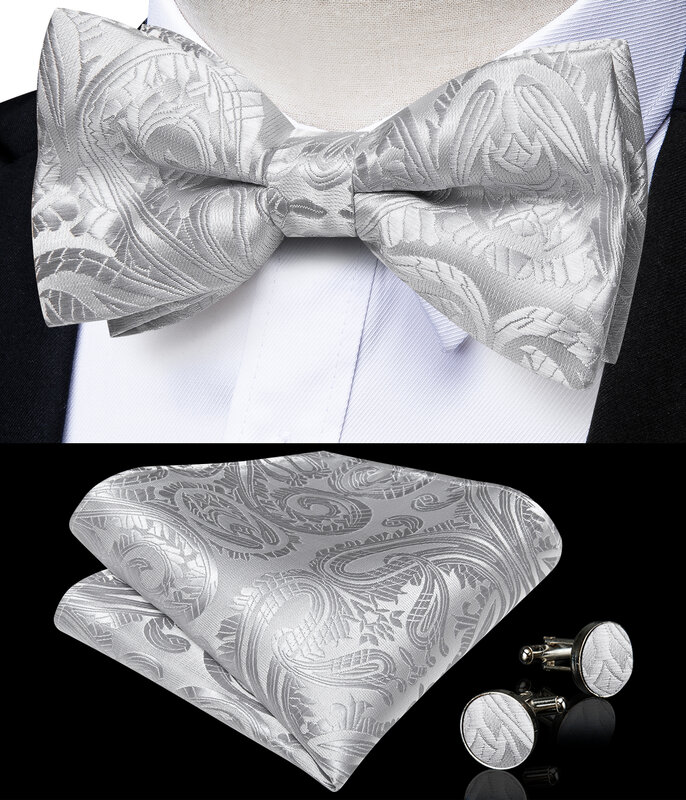 Adjustable Men's Elastic Braces Suspenders for Man Shirt Decor 100% Silk Necktie Bowtie Pocket Square Man Cuffins Set 3.5cm Wide