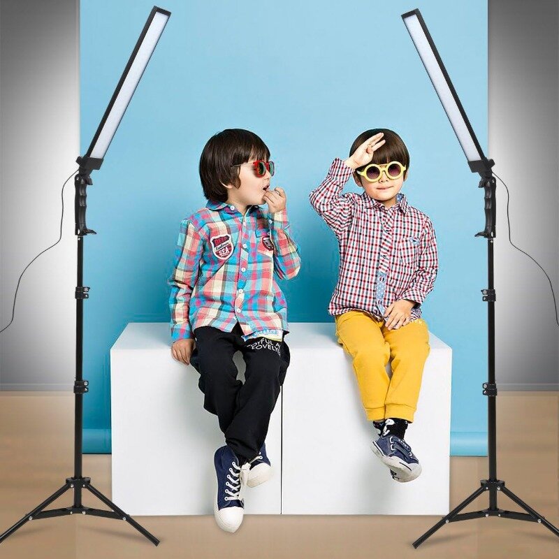 180 LED Photography Studio LED Lighting Kit Adjustable Light with Light Stand Tripod Photographic Video Fill Light