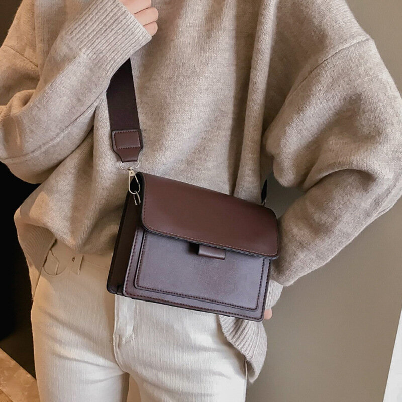 2022 borsa da donna borse a tracolla Vintage per donna borse a tracolla Casual borse a tracolla di lusso in stile semplice borsa da donna