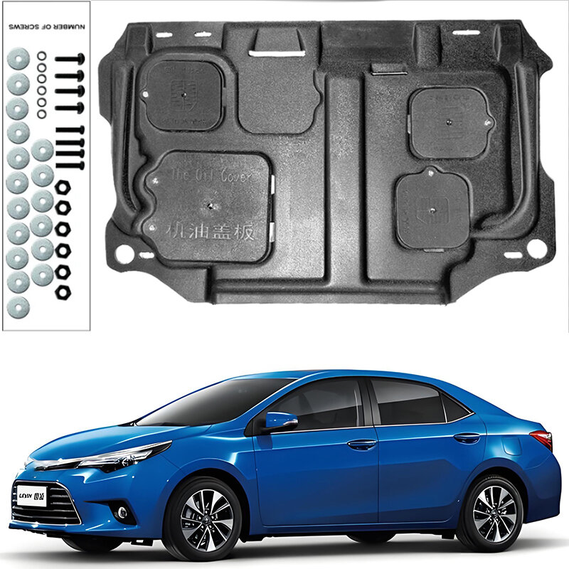 Car Accessories Black Under Engine Guard Mudguard Board Splash Shield Mud Fender Plate Panel For Toyota LEVIN 2021-2024 1.2T