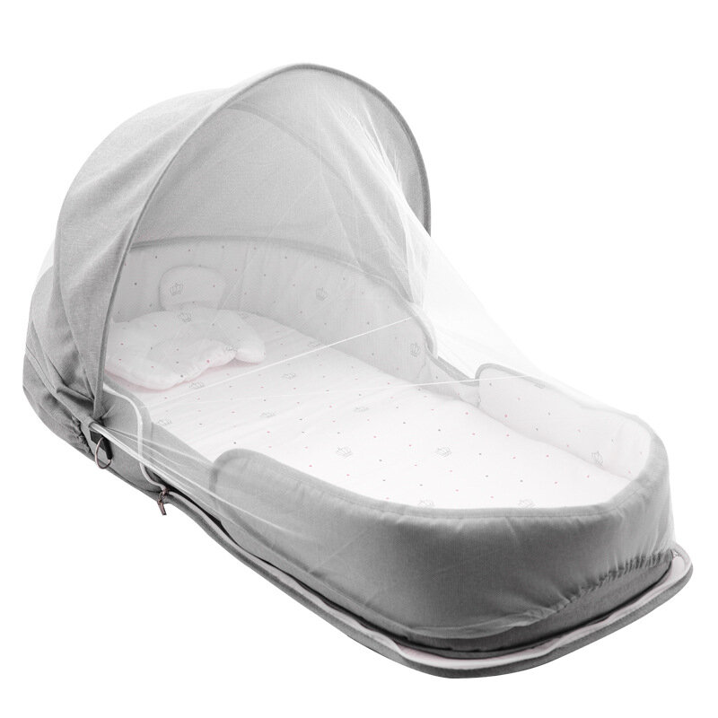 CPull-lit mobile portable pliable pour nouveau-né, lit biomimétique pour bébé, sac à dos maman