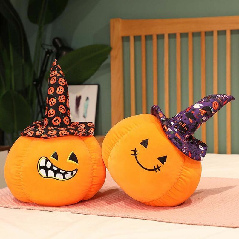 Divertente Evil Cartoon Halloween Pumpkin Pillow peluche regalo di festa creativa e bambola cuscino decorativo per bambini regalo decorazioni per la casa