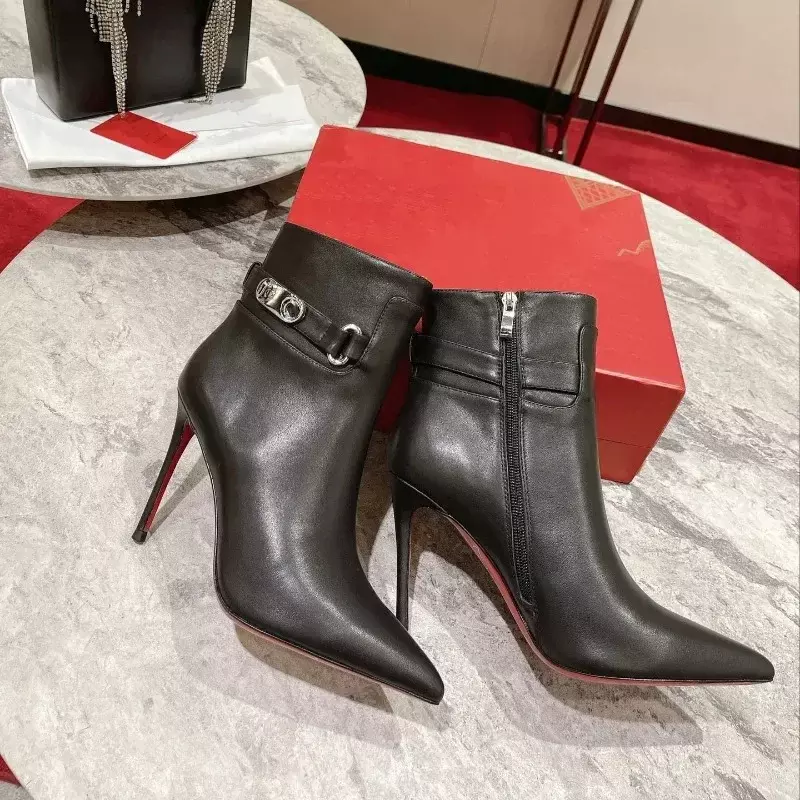 Crystal Glisten Sapatos de sola vermelha para mulheres, salto alto, clássico, retro, designer, qualidade superior, moda luxuosa
