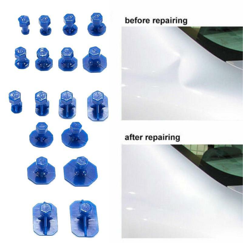 18pcs Glue Tabs Dent Removal Tools Dent Removal Tool Car Body Glue Tabs Auto Maintenance Tools For Car Body